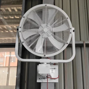 Industrial Wall-Mounted 800mm Mist Fan with Water Air Cooling for Commercial Warehouse