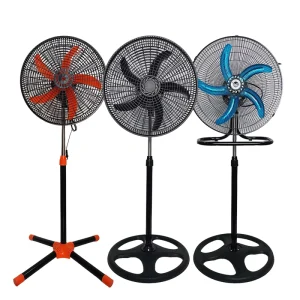 Industrial Warehouse Fan Powerful Big Electric Metal Fan for Outdoor Use Floor Installation Options for Households