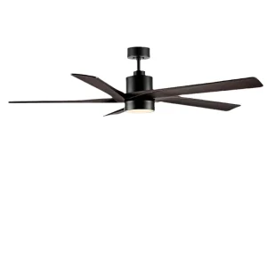 Industrial style Iron Ceiling Fan Light 54 Inch Extra Large for Dining Living Study Rooms Inverter Motor Minimalist Design