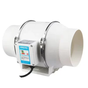 Inline Duct Air Ventilation Extractor Exhaust Fan Low Noise Energy Saving Diagonal Flow Booster Pipeline Fan for Household