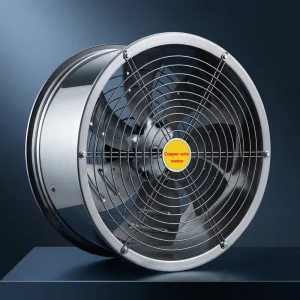 Inline Duct Axial Flow Fan High Pressure Silent Ventilation Exhaust Fan for HVAC System Commercial Duct Ventilation Project OEM