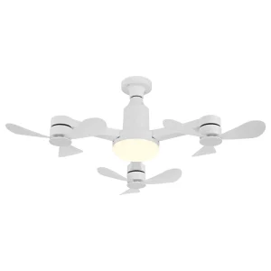 Innovative Multi Head Ceiling Fan with LED Light Whisper Quiet 3 Speed Smart Remote Control Helicopter Socket Ceiling Fan Light