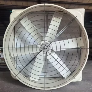 Integrally Formed FRP Exhaust Fan Low Noise Industrial Anti Corrosion Fan Wall Mounted Ventilation Equipment Chemical Workshops