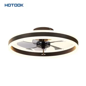 Integrated LED Ceiling Fan Lamp Smart APP Control Silent Blades for Home Living Room Restaurant Remote Control