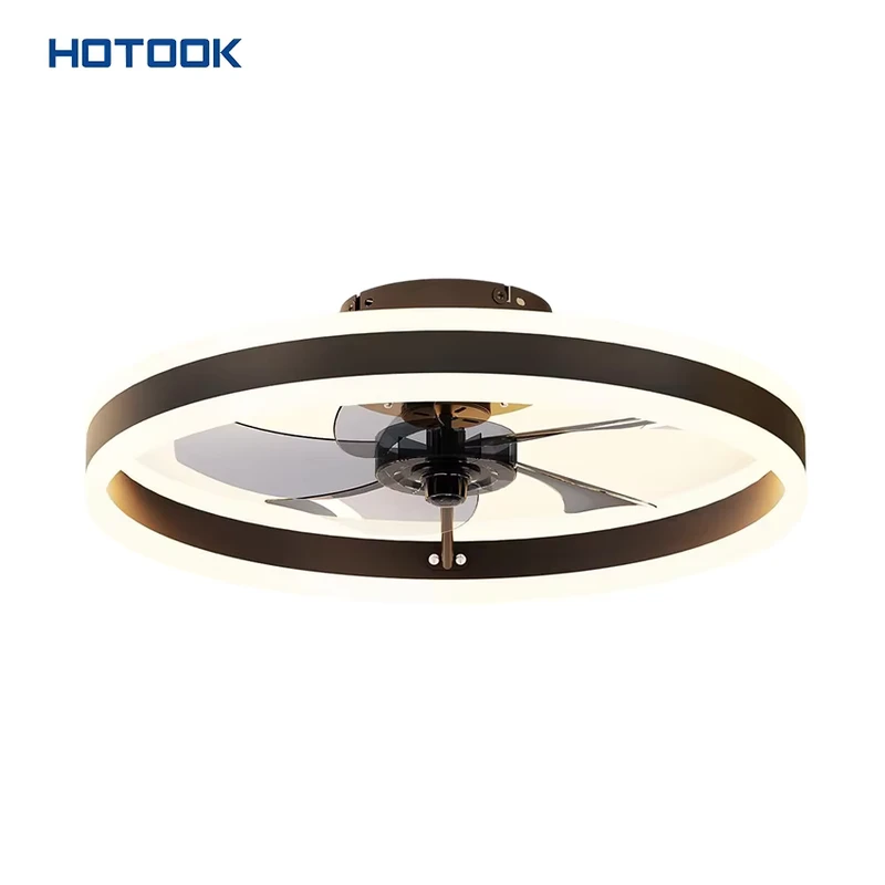 Integrated LED Ceiling Fan Lamp Smart APP Control Silent Blades for Home Living Room Restaurant Remote Control