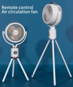Intelligent Air Circulation Plastic Hotel Household Commercial Electric Tower Pedestal Fan Voice Remote Control Adjustable