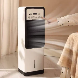 Intelligent Remote controlled Leafless air Purifier Fan with Low Noise Electrically Cooled Water Vertical air Conditioning Fan