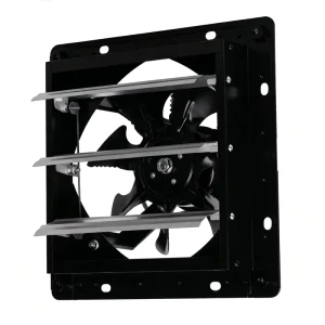 Intelligent Touch Control Energy Saving Automatic Shutter Wall Ventilator Commercial Household Use EC Square Cast Iron Fan