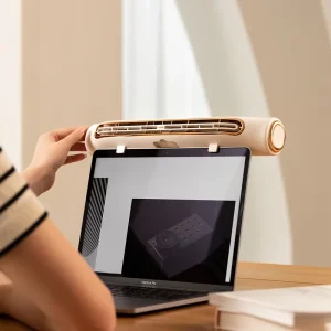Intelligent USB Powered Screen Fan Without Battery Upgraded High Quality Electric Computer Screen Fixed Fan Table Fan Two in One