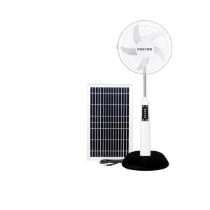 International Trade Item 16 Inch Solar Powered Remote Controlled Floor Fan Maintenance Free Battery Brushless Motor