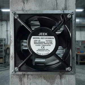 JEEK 12038 120mm 220V AC 21 19W 2600 3000rpm Low Noise Exhaust AC Fan for Industrial Cabinet and Control Panel Ventilation
