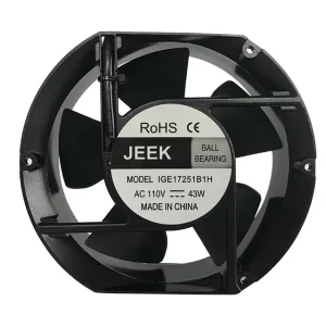JEEK 17251 172x150x51mm 110V AC 43W 2700 3000rpm Dual Speed Industrial Exhaust Axial Fan for Heavy Duty Ventilation