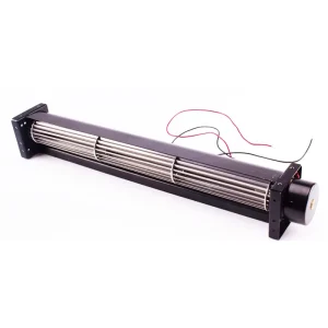 JEEK 79.5MM Heat Powered Stove Ventilation 12v Cross Flow Fan Blower for House Fireplace