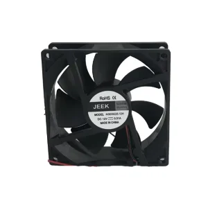 JEEK 9225 92x25mm DC 12V 0.2A 3200rpm Sleeve Bearing DC Cooling Fan Exhaust Fan for Electronic Equipment Heat Dissipation