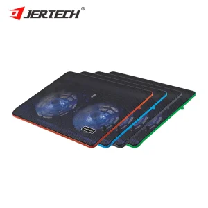 JERTECH KL330 Rgb Laptop Cooling Pad 2 Cooling Fans Ergonomic Comfort Notebook Cooler Light weight Gaming Laptop Cooler Stand