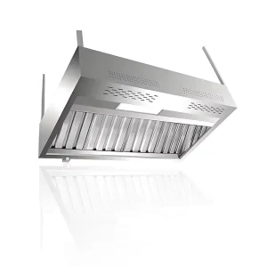 JINJELI Commercial Kitchen Extractor Cooking Fresh Air Exhaust Fan Stainless Steel Range Hoods