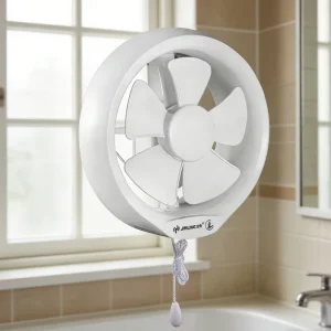 JINLING 8 Inch 25W AC Powered Plastic Window Mounted Exhaust Fan 5 Rotary Vanes 100% Copper Wire Motor Household Use Low Noise