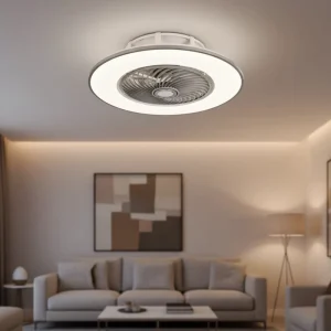 JINLING Plastic LED Ceiling Fan with Remote Control Energy Efficient Class a Low Noise for Bedroom and Household Use