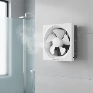 JINLING Quiet Kitchen & Bathroom Wall Mounted Exhaust Fan Auto Shutter 5 Blades 40dB 3 Year Warranty Household Use AC Powered