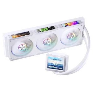 JONSBO TF3 360SC WHITE ARGB Fan 21.3 37.3dBA Noise for Computer Water Cooled Radiator