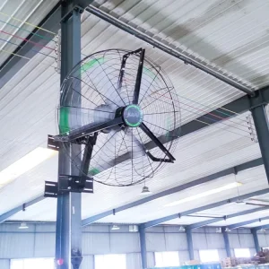JULAI Industrial Wall Mounted Fans 1.5 2 Meters HVLS Wall Fans for Warehouse
