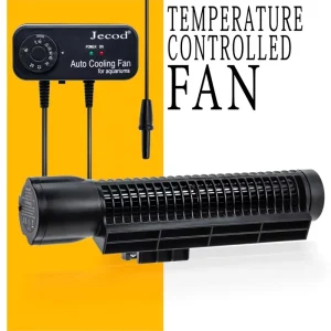 Jebao ACF 200 300 Smart Aquarium DC12V Cooling Fan Mute Silent Automatic Temperature Control Marine Aquarium Cooler Fish Tank