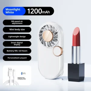 Jetshfan Factory OEM ODM Mini Handheld Fan USB Rechargeable Portable High Wind Speed Brushless Motor 5 Speed
