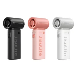 JisuLife Handheld Turbine Fan Life9 5000mAh Battery Five Speed USB Rechargeable Wearable Design Household Car