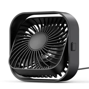 K51 Mini USB Desk Fan Ultra Quiet Compact Table Fan with Powerful Airflow for Home Office Study Room Car Hotel Use