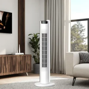 KFT2721J Smart Fan Plastic OEM 60W Remote Control Air Cooler Tower Fan Floor Bladeless Fan Home Use for Home Space