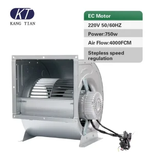 KT 10 750W 1HP 2500CFM EC Motor Centrifugal Ventilation Fan Blowers 110V 240V for Central Air Conditioning