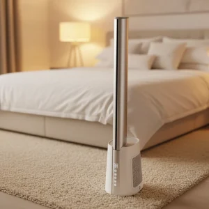 KW MF04 Quiet Bladeless Tower Fan Normal Natural Sleep Wind Touch Display CB CE FCC Certified for All Seasons Cooling Fan