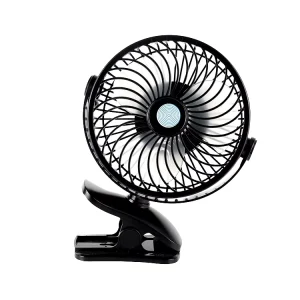 Kede HF363 Portable Car Fan 5V 3 Speed 1.5W 40dB Multi Angle Adjustable for Summer Outdoor Cooling