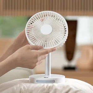 Kinscoter Hot Selling Portable USB Desk Mini Fan Rechargeable Small Table Cooling Fan on for Office Dorm Bedroom