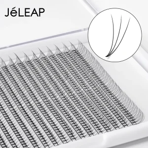 Korean Handmade PBT Fibers Mega Volume Eyelash Extensions Loose C d m l for Premade Volume Fans 3D Short Stem Natural Black