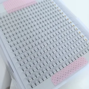 Korean PBT FIBERS Heat Bonded Good Quality Soft 0.05 0.07 0.10 mm 3d 4d 5d 6d 7d 8d 10D Short Stem Lashes Premade Fans