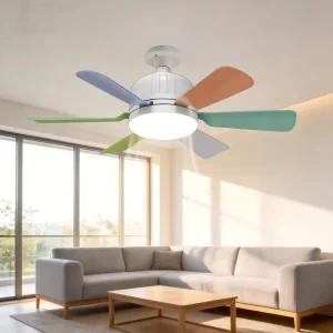 LED Ceiling Fan with Light Remote Control Dimmable Fan Lamp for Home Use