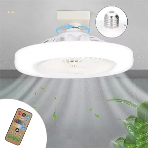 LED Ceiling Fan with Remote Control Timing Light 85-265V LED Lamp E27 Smart Silent 30W