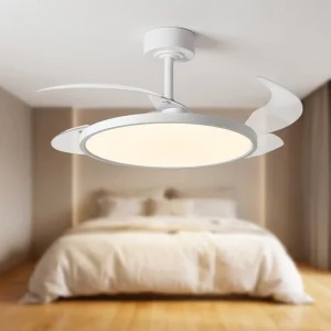 LED Ceiling Fans 48 Inch Vintage 52 Inch Energy Saving BLDC Motor LED Ceiling Fan Light Ceiling Fan Factory for Dining Room