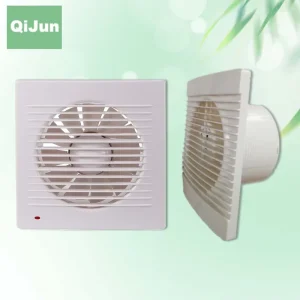 LED Equipped Air Refresh 4” 5” 6” Square Exhaust Fan 100 125 150 mm ABS Plastic Window Wall Mounted Ventilation Exhaust Fan