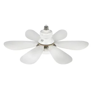 LED Flower Fan Lamp Home Living Room 40W Three Color Light Remote Control Include Lamp Holder LED Fan Light