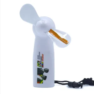 LED Message Glowing Handheld Fan USB Battery Powered Mini Custom Logo Editable Text One Speed Advertising Promotion