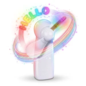 LED Message Hand Fan Programmable Display Custom Mini Portable Handheld Fan for Wedding Party Favors