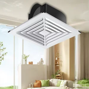 LIMATON Axial Flow Square 300x300mm Bathroom Ceiling Mounted Exhaust Fan 26W Copper Motor Low Noise 50dB Household RV 3 Year