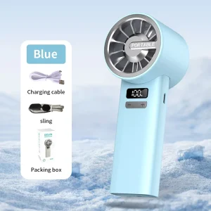 LK88 Handheld Mini Fan for Outdoor Summer Events Wearable with Lanyard and Long Battery Life