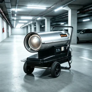 LN330KTE Compact Wheeled Direct Fired Air Heater with Ptc Heater and Overheat Safety System Hot Air Blower