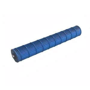 LONGWELL 107mm Diameter OEM Plastic Cross Flow Fan Ball Sleeve Bearing Customizable Length for Split Air Conditioner Wall Mount