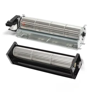 LONGWELL Customized AC DC Wall Mounted Cross Flow Convection Fan Motor 220V Plastic Blades for Oven Use