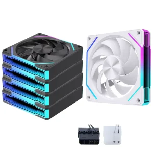 LOVINGCOOL Free Samples 12CM PC ARGB Fan 9Pro 5V Fluid Bearing RGB Computer Fan PC CPU Case Gaming Cooling 25dBA Factory Stock