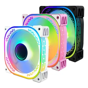 LOVINGCOOL High Performance RGB Chassis Fan 12cm Desktop Cooling PWM 120mm RGB Fan for Cooling Gaming CPU PC Case ARGB Fan